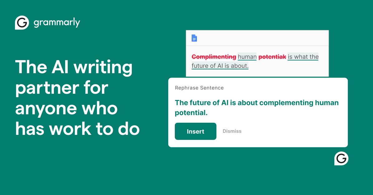 Grammarly – AI写作增强