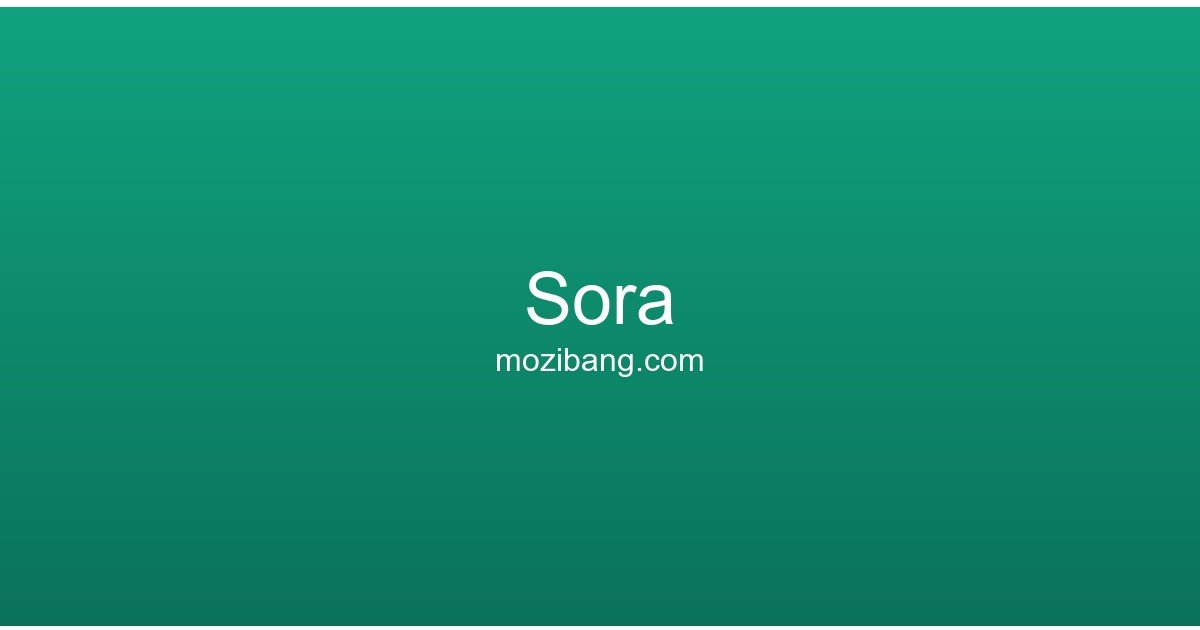 Sora – OpenAI视频生成